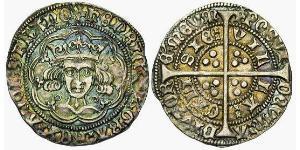 1 Groat Königreich England (927-1649,1660-1707) Silber Heinrich VI (1421-1471)