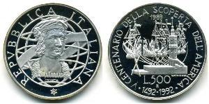 500 Lira Italie Argent 
