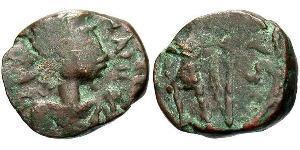 1 Follis /  AE4 Western Roman Empire (285-476) Bronze Valentinian III (419-455)