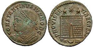 1 Follis /  AE3 Impero romano (27BC-395) Bronzo Costantino I (272 - 337)