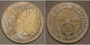 GERMANY (East - DDR) 10 Mark 1990 A - International Labour Day - UNC - 632 *