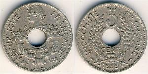 5 Cent French Indochina (1887-1954) Copper/Nickel 