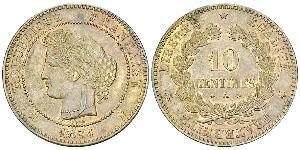 10 Centime 法兰西第三共和国 (1870 - 1940) 青铜 