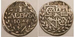 MAINZ (Germany) 1 Albus 1655 MF - Silver - Johann Philipp Schnborn - VF+ -1196*