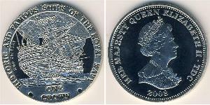 1 Krone Tristan da Cunha Kupfer/Nickel Elizabeth II (1926-2022)