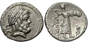 1 Denier République romaine (509BC-27BC) Argent 