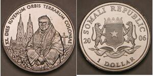 SOMALIA 1 Dollar 2006 - World Youth Day in Cologne / Benedict XVI. - aUNC - 687*
