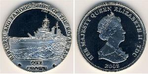 1 Krone Tristan da Cunha Copper/Nickel Elizabeth II (1926-2022)