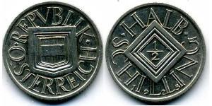 1/2 Shilling Prima repubblica austriaca (1918-1934) Argento 