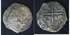 SPANISH COLONIAL 2 Reales ND - Silver - 3117