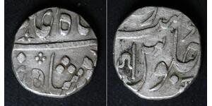 INDIA (Baroda) 1/2 Rupee ND//4x(1798-1806) - Silver - VF - 406