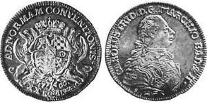 1/2 Талер Баден-Дурлах (1535 - 1771) Серебро 