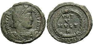 1 Follis /  AE3 羅馬帝國 青铜 约维安