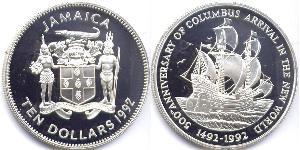 10 Dólar Jamaica (1962 - )  