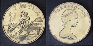TOKELAU ISLANDS 1 Tala 1982 - Copper/Nickel - Elizabeth II. - aUNC - 4187