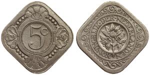 Netherlands - 5 Cent 1929