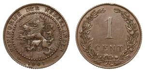 1 Cent Regno dei Paesi Bassi (1815 - ) Bronzo 