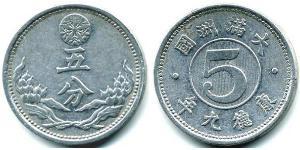 5 Fen Mandschukuo Aluminium 