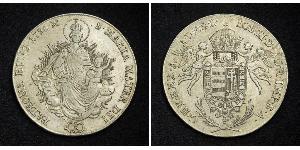 1 Thaler Kingdom of Hungary (1000-1918) Silver Joseph II, Holy Roman Emperor  (1741 - 1790)