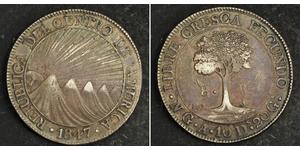  
 
   Urcaquary 1847, Central American Republic. Large Silver 8 Reales Coin. Guatemala mint!  Mint Year: 1847 Denomination: 8 Reales  Reference: 1826-AE, KM-4.  Mint Place: Guatemala (NG).  Cond ...