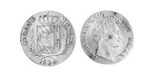 6 Kreuzer Reino de Baviera (1806 - 1918) Plata Luis I de Baviera(1786 – 1868)