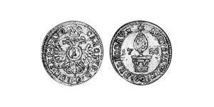 1 Kreuzer 奥格斯堡 (1276 - 1803 Augsburg) 銀 查理六世 (神圣罗马帝国) (1685 - 1740)