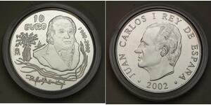SPAIN 10 Euro 2002 Proof - Silver 0.925 - Rafael Alberti - Juan Carlos I. -1989*