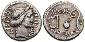 1 Denarius Römische Republik (509BC-27BC) Silber Iulius Caesar (100BC- 44 BC)