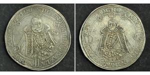  
 
  
 1585, Saxony (Ernestine), Frederick William & John II. Silver Thaler Coin. XF! 
  
 Mint Year: 1585 Mint Place: Saalfeld Denomination: Thaler Reference: Koppe 33, Schnee 238, Davenpor ...
