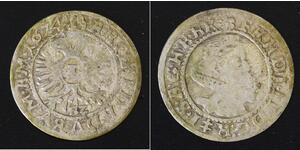 SILESIA (German State) 1 Kreuzer 1624 BZ - Silver - Ferdinand II. - 1108