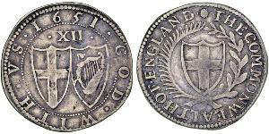 1 Shilling Commonwealth of England (1649-1660) Silber 