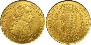 8 Escudo Vice-royauté de Nouvelle-Grenade (1717 - 1819) Or Charles III d