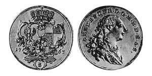 1 Ducat Principality of Ansbach (1398–1792) 金 Charles Alexander, Margrave of Brandenburg-Ansbach (1736 – 1806)