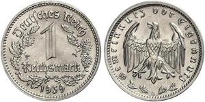 1 Reichsmark 納粹德國 (1933 - 1945) 镍 