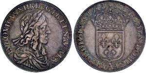 1 Ecu Kingdom of France (843-1791) Silber Ludwig XIII, König von Frankreich und Navarra(1601 - 1643)