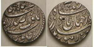 MUGHAL Empire (India) 1 Rupee 1035 /Y.20 -Silver- Jahangir (1605-28) - VF+ -581*