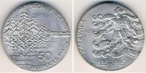 50 Mark Finlande (1917 - ) Argent 