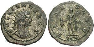 1 Антонініан Римська імперія (27BC-395) Мідь/Срібло Галліен (218-268)