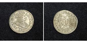 3 Kreuzer Holy Roman Empire (962-1806) Silver Leopold I, Holy Roman Emperor (1640-1705)