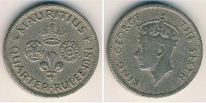 1/4 Rupee Maurice Cuivre/Nickel 