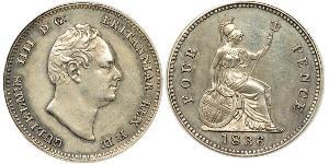 1 Groat United Kingdom of Great Britain and Ireland (1801-1922) Silver William IV (1765-1837)