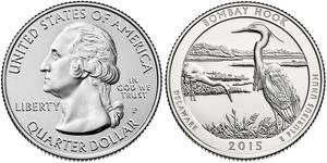 1/4 Доллар / 25 Цент США (1776 - ) Никель Джордж Вашингтон