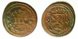 BAMBERG (German State) 3 Heller 1622 B - Copper - 793
