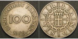 100 Franc Saarland  