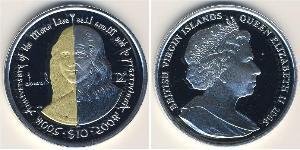 10 Dólar Islas Vírgenes Plata 