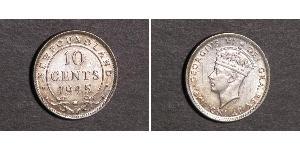 10 Cent Newfoundland and Labrador Silver George VI (1895-1952)