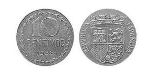 10 Centimo Seconde République Espagnole (1931 - 1939) Iron 