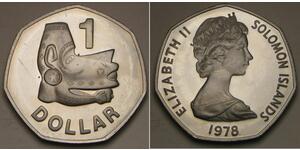 SOLOMON ISLANDS 1 Dollar 1978 FM Proof - Copper-Nickel - Elizabeth II. - 3619 *