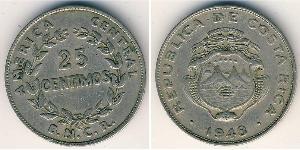 25 Centimo Costa Rica Rame/Nichel 