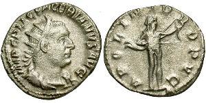 1 Antoninianus 羅馬帝國 銀 瓦勒良